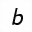 MATHEMATICAL SANS-SERIF ITALIC SMALL B