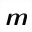 MATHEMATICAL SANS-SERIF BOLD ITALIC SMALL M