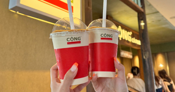 越共咖啡北車店開了！Cong Caphe 神級椰奶咖啡冰沙必喝，10天限定全品項9折。