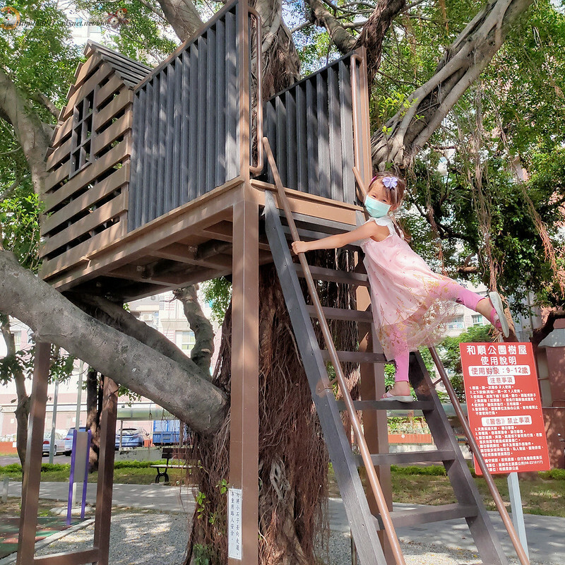 台南親子景點│台南特色公園│台南沙坑│ 和順公園 考古小隊出發挖堀恐龍化石 也能當森林泰山到樹屋冒險