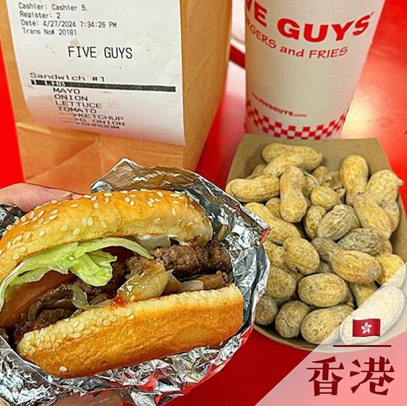 香港Five Guys｜香港旅遊景點分享 @neru.foodie / 丸の良食