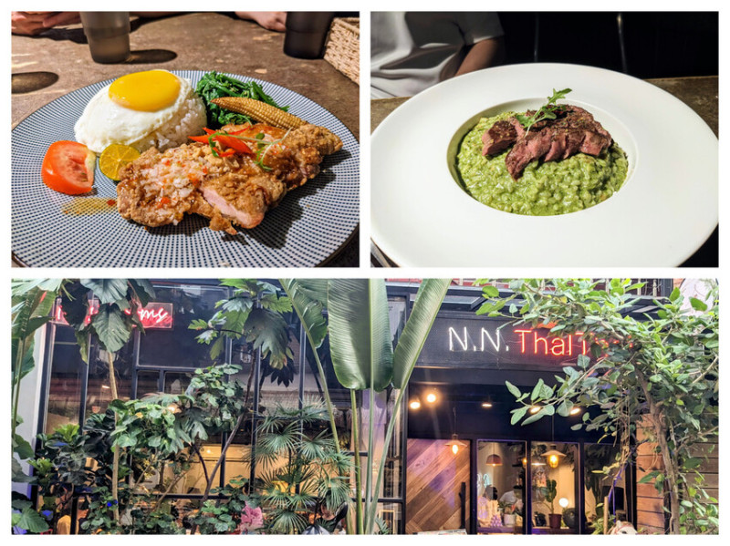 【台中食記】N.N. ThaiThai - 東海夜市內的平價泰式料理，門口濃濃的南洋風