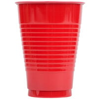 Creative Converting 28103171 12 oz. Classic Red Plastic Cup - 20/Pack