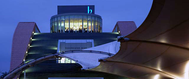 Main library at night