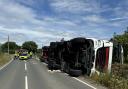 Emergency services are currently at the scene of the incident on the B4042 in Brinkworth