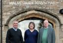 Cllr Campbell Ritchie, Cllr Kim Power and Mike Westmacott, of the Warden and Freemen, one of the organisations supporting the Big Athelstan Dig