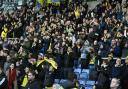 Oxford United fans back the team against Hull City