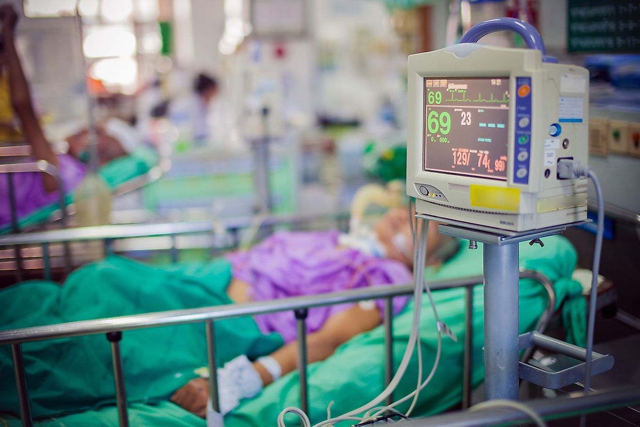 ICU room in a hospital. Image credit: Chaikom/Shutterstock.com