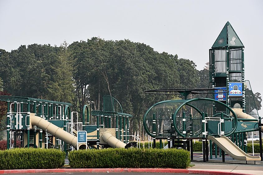 Playground at Evergreen Aviation Museum in McMinnville, Oregon, via Ritu Manoj Jethani / Shutterstock.com