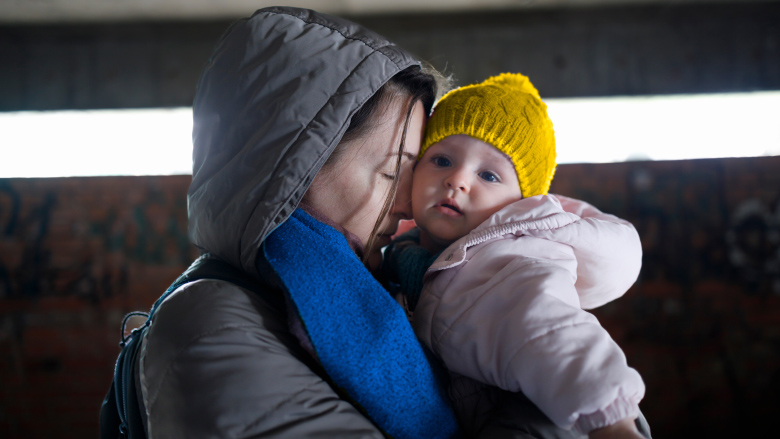 Mother and child, Ukraine