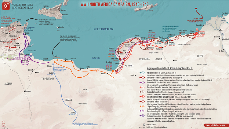 WWII North Africa Campaign, 1940-1943