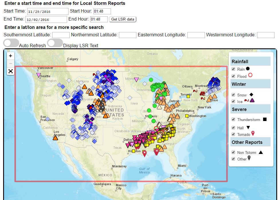 Local Storm Reports