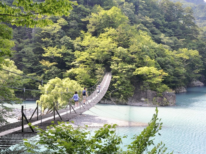 寸又峡「夢のつり橋」