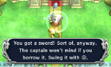 Link obtaining the sword for the second time