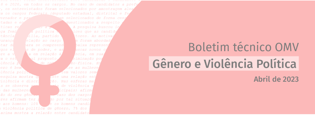 Boletim - Gênero e Violência Política