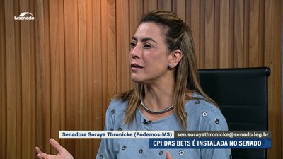 CPI das Bets é instalada no Senado; Soraya Thronicke é designada relatora