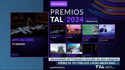 Documentário da TV Senado vence prêmio internacional