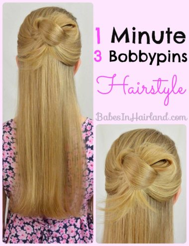 Easy 1 Minute Hairstyle | BabesInHairland.com