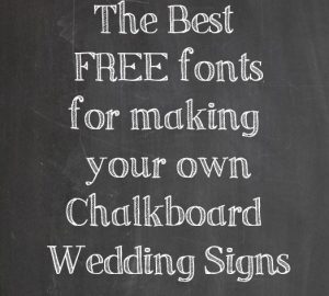 free fonts for chalkboard signs