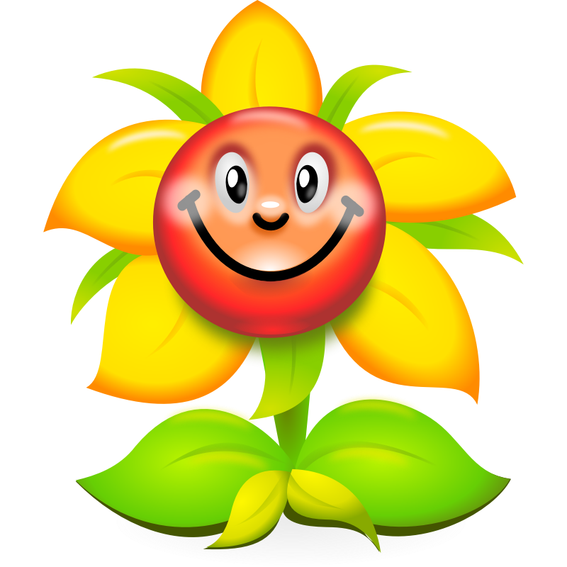 free cartoon flower clipart - Clipground