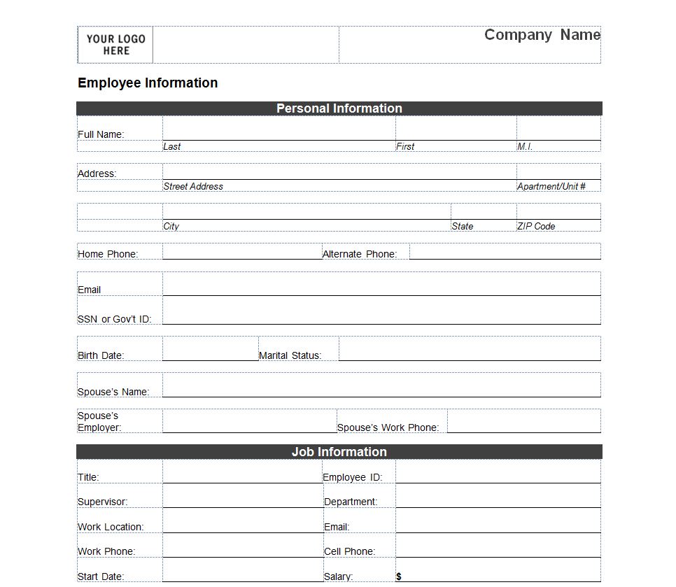 employee-information-form-employee-information-form-template