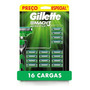 Carga Para Aparelho De Barbear Mach3 Sensitive 16un Gillette