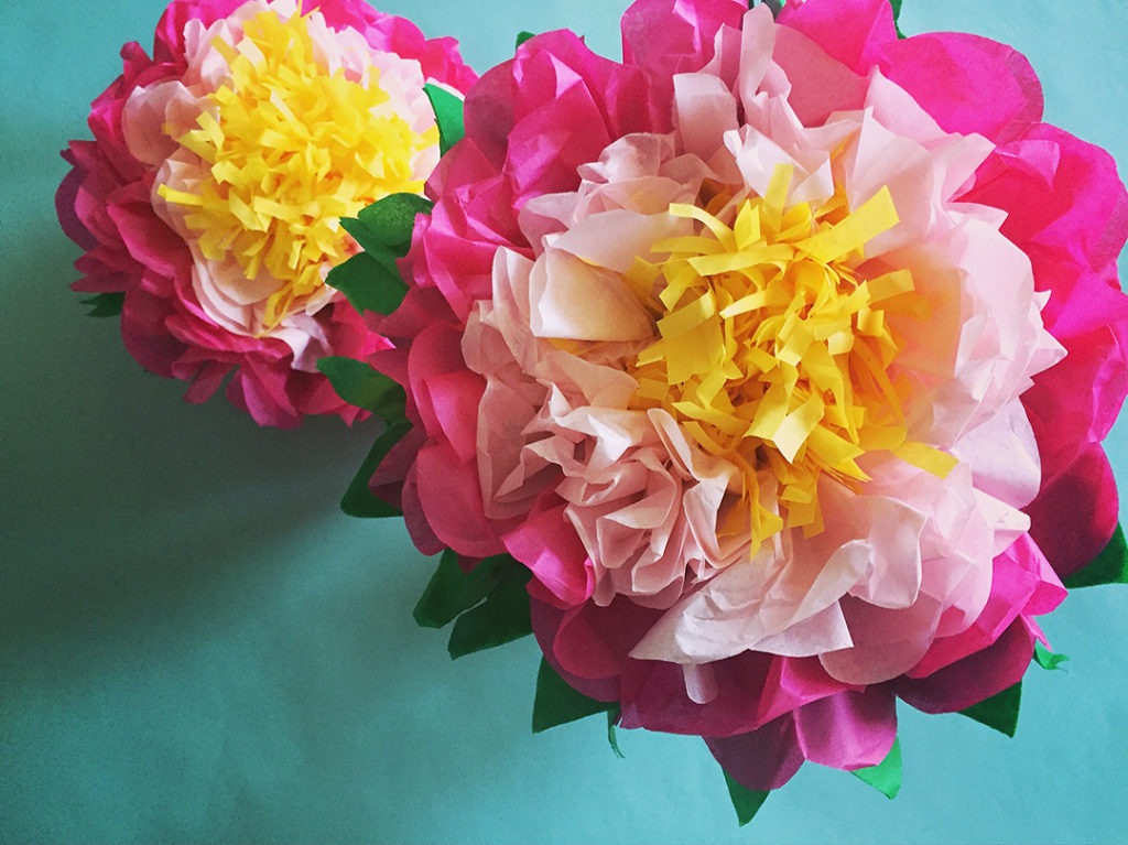 Giant Tissue Paper Flower Crafts