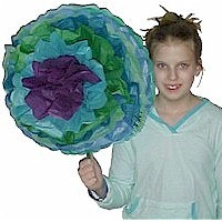 Giant Tissue Paper Flowers for Kids