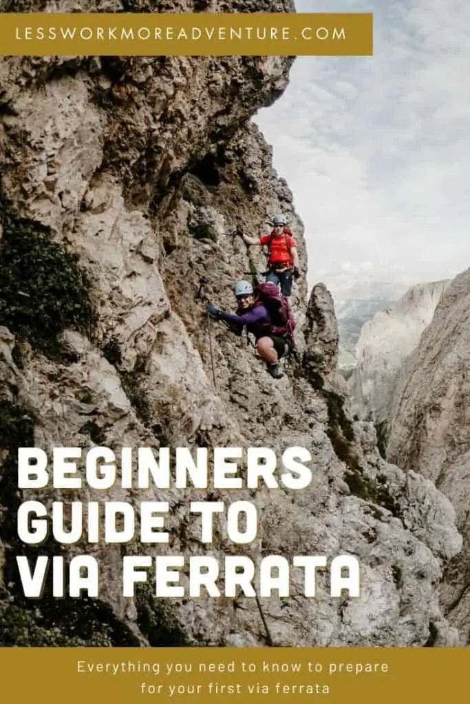 What is via ferrata pin graphic