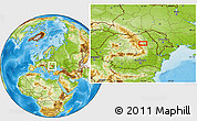 Physical Location Map of Mărăţei