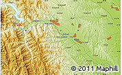 Physical Map of Piatra Neamţ