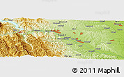 Physical Panoramic Map of Mărăţei