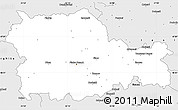 Silver Style Simple Map of Neamt