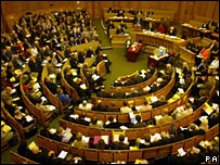 General Synod meets at Church House, London, in February 2005