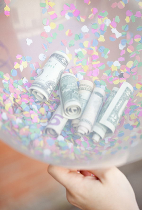 Confetti and Cash Balloon. 