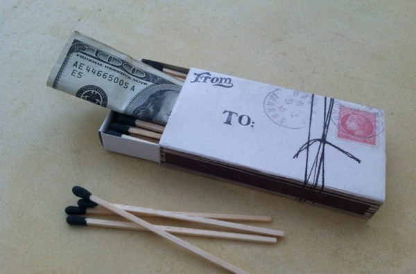 Money in a Matchbox. 