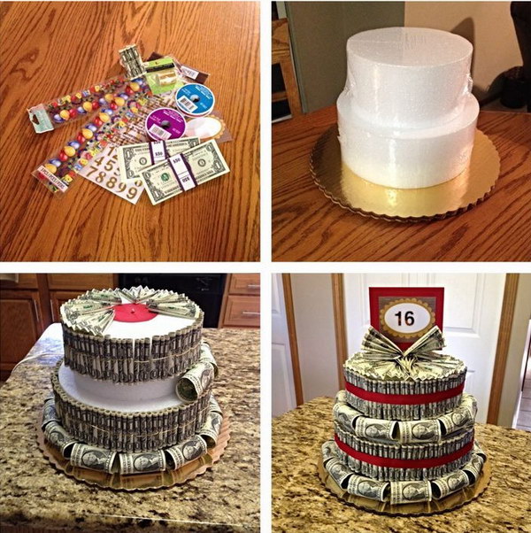 DIY Money Cake . 