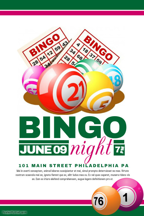 Bingo Flyer Template Free Download