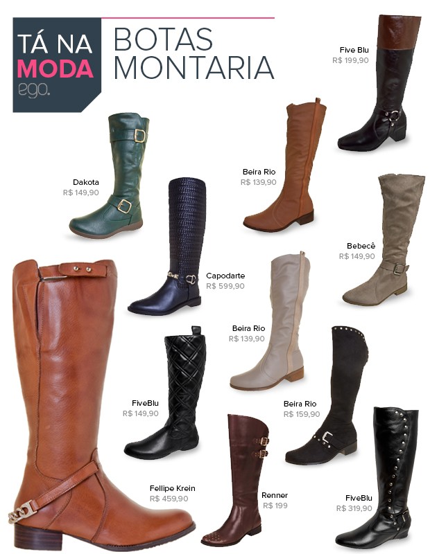 Tá na Moda - Bota Montaria (Foto: EGO)