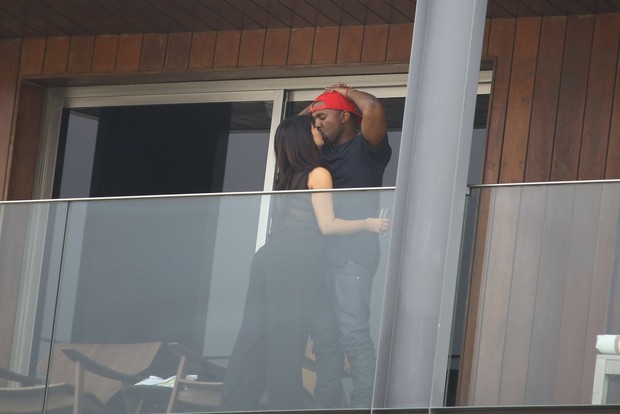 Kim Kardashian e Kanye West (Foto: Gabriel reis/ Ag. News)