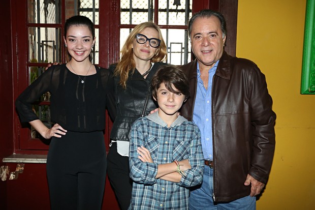 Nathália Falcão, Maria Luisa Mendonça, Tony Ramos e Enrico Baruzzi  (Foto: Celso Tavares/EGO)