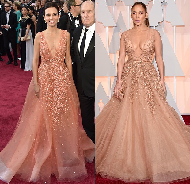 Luciana Pedraza e Jennifer Lopez (Foto: AFP)