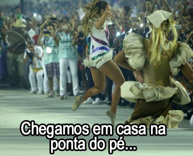 Todo carnaval tem seu fim (Foto: EGO)