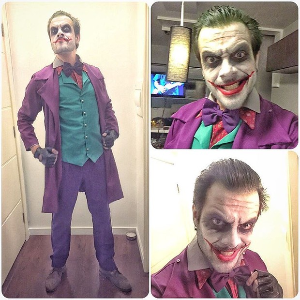 Max Porto fantasiado de Coringa (Foto: Reprodução/ Instagram)