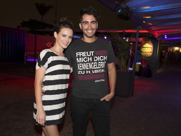 Bianca Bin e o marido, Pedro Brandão, em festa no Rio (Foto: Felipe Panfili/ Divulgação)