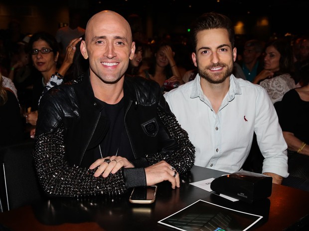 Paulo Gustavo e o marido, Thales Bretas, em show em São Paulo (Foto: Manuela Scarpa/ Brazil News)