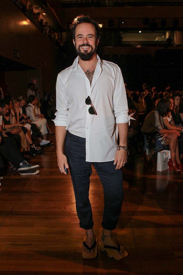 Paulo Vilhena no SPFW (Foto:  Raphael Castello/ Ag. News)