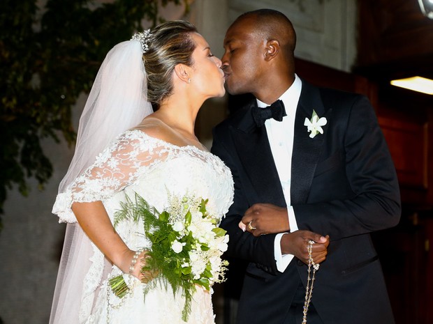 Casamento de Fernanda Souza e Thiaguinho (Foto: Manuela Scarpa e Amauri Nehn/Photo Rio News)