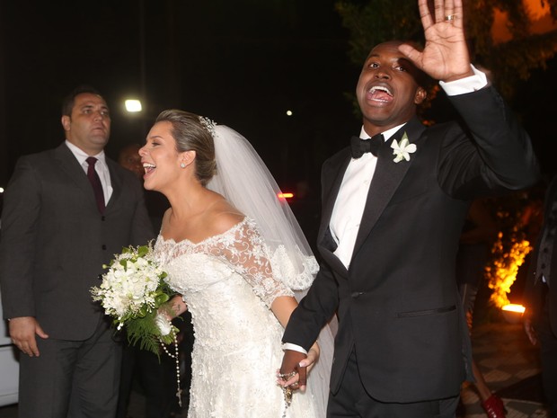 Casamento de Fernanda Souza e Thiaguinho (Foto: Iwi Onodera / Ego)