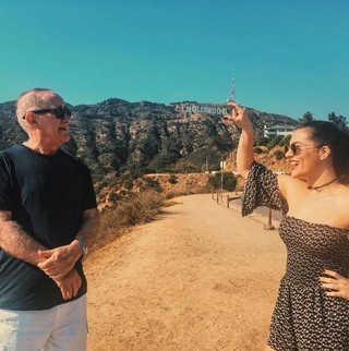 Renato Aragão com a filha, Lívian Aragão (Foto: Reprodução/Instagram)